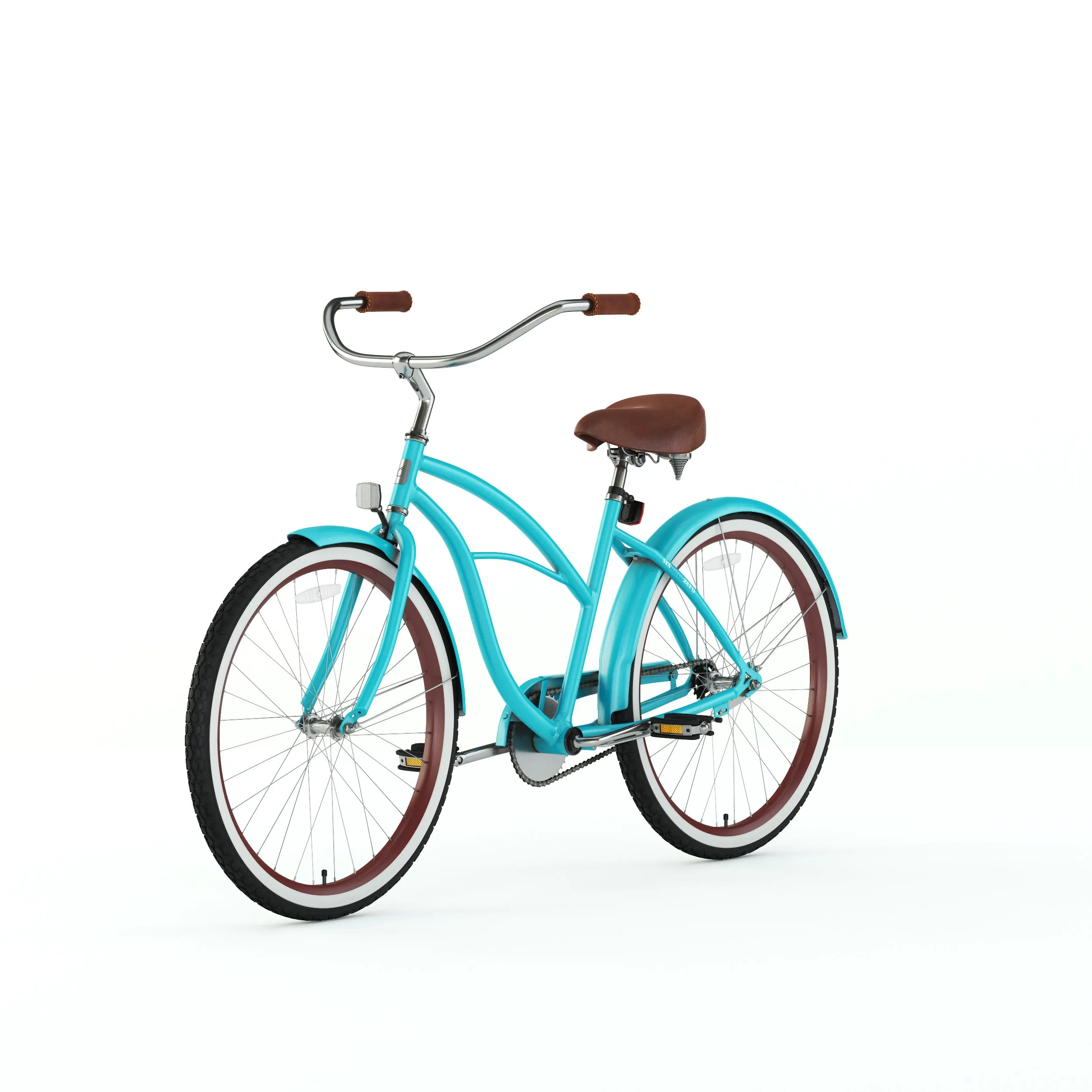 sixthreezero Teal Women's 26" 21 Speed Beach Cruiser Bicycle