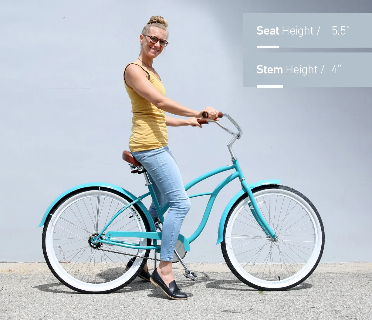 sixthreezero Teal Women's 26" 21 Speed Beach Cruiser Bicycle