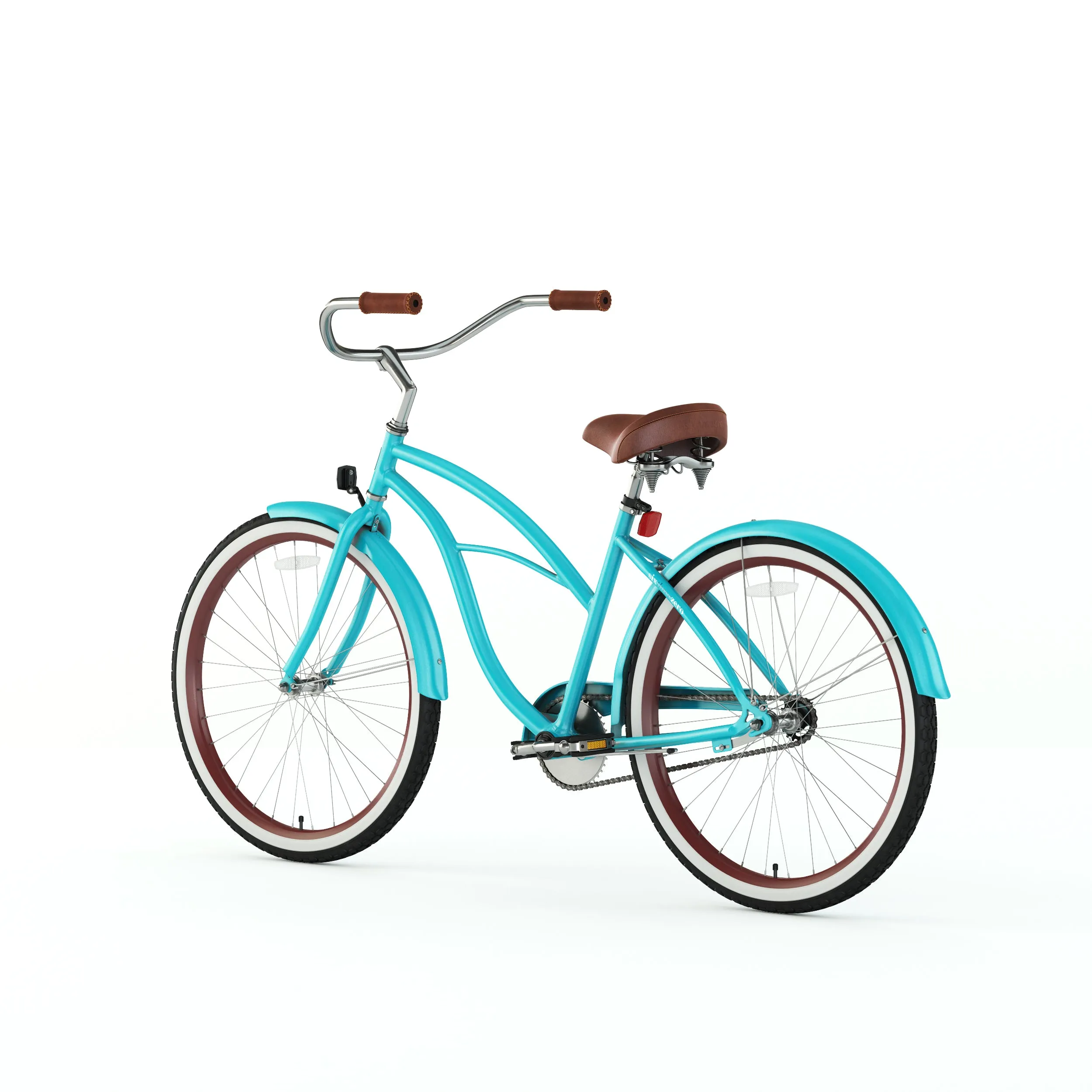 sixthreezero Teal Women's 26" 21 Speed Beach Cruiser Bicycle