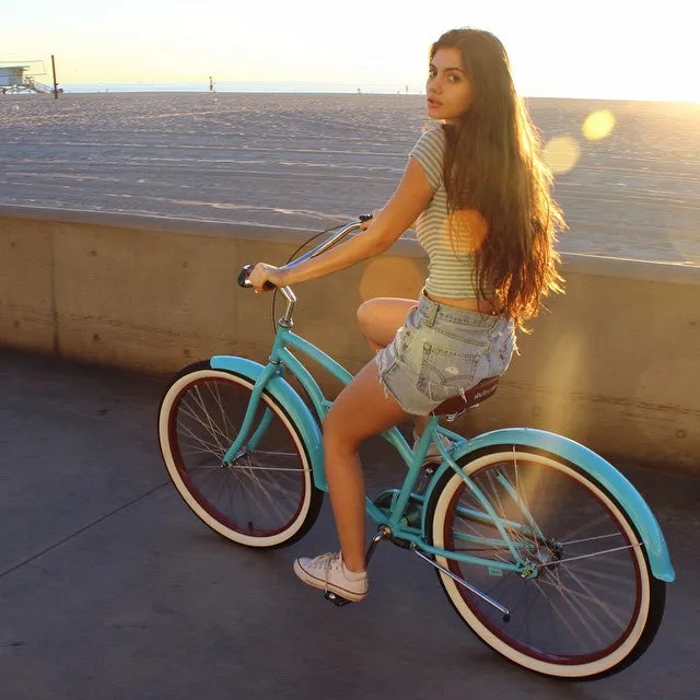 sixthreezero Teal Women's 26" 21 Speed Beach Cruiser Bicycle