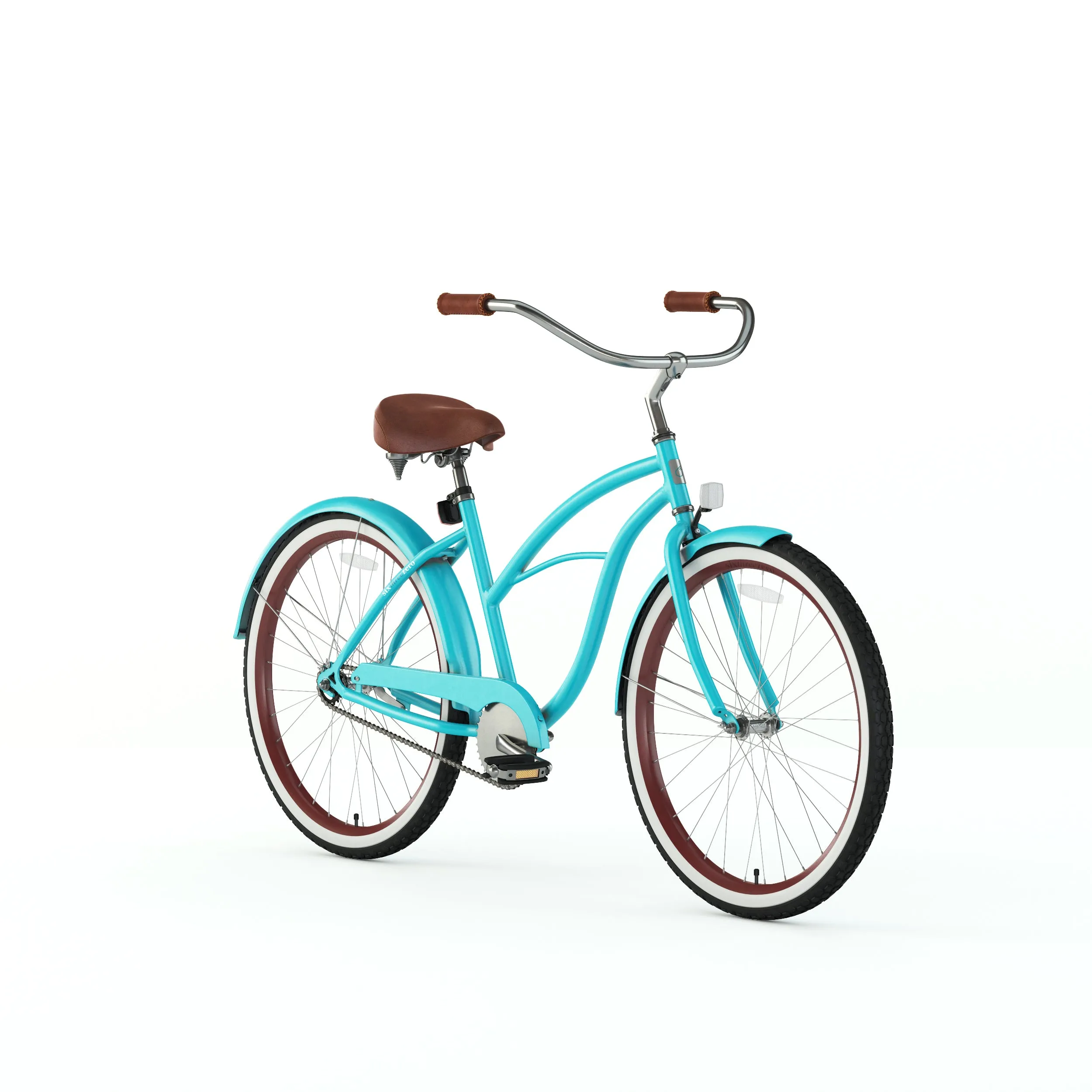 sixthreezero Teal Women's 26" 21 Speed Beach Cruiser Bicycle