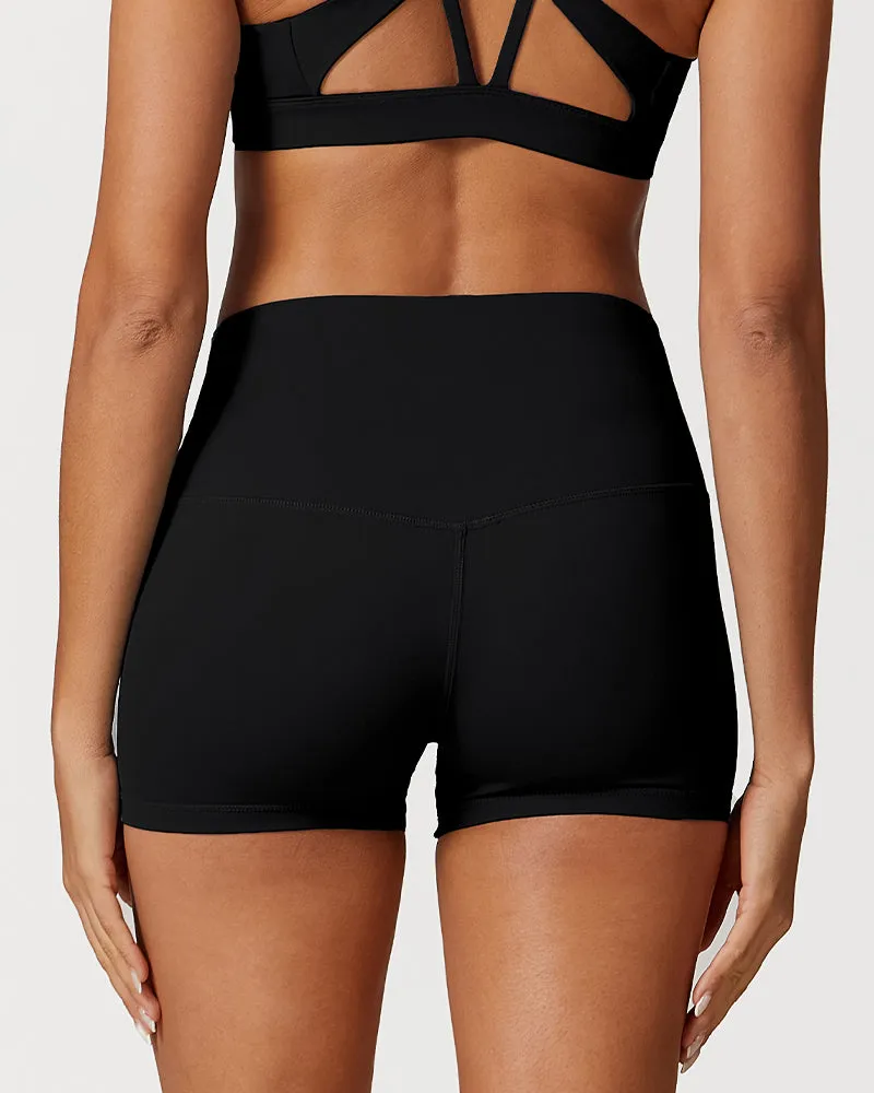 Soft Stretch High Waist Active Shorts