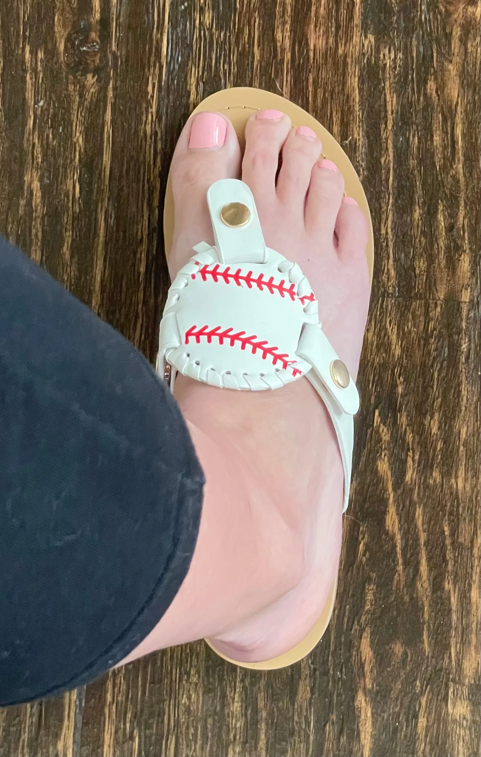 Softball Thong Sandals