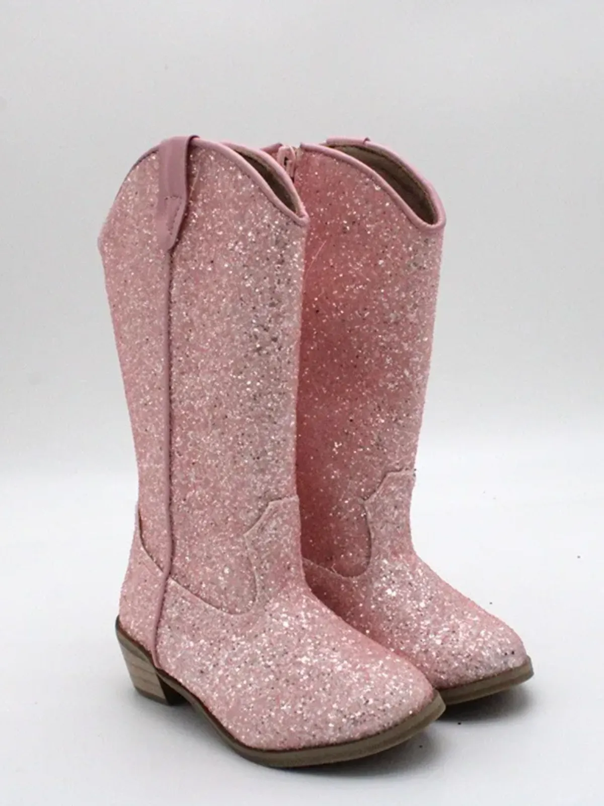 Sparkle and Shine Pink Cowboy Boots by Liv and Mia