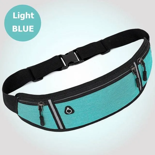 Sports and Running waist Bag with Reflective Strip , Adjustable , waterproof  unisex bag