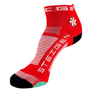 Steigen - Quarter Length Running Socks - Cherry Red