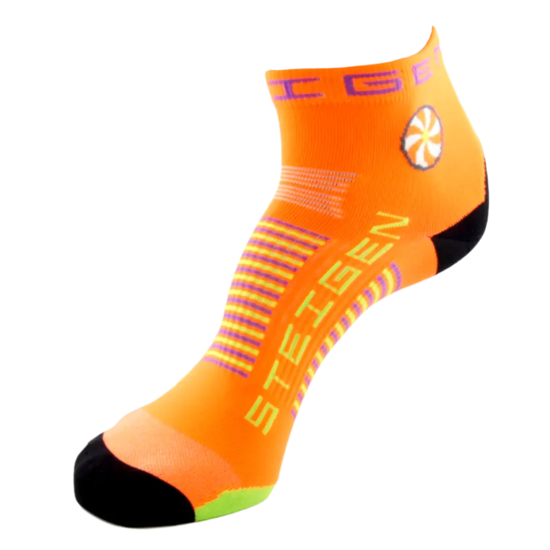 Steigen - Quarter Length Running Socks - Goldfish Orange