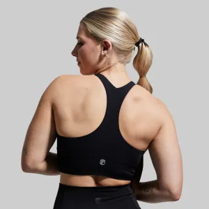 Synergy Cropped Sports Bra (Black)