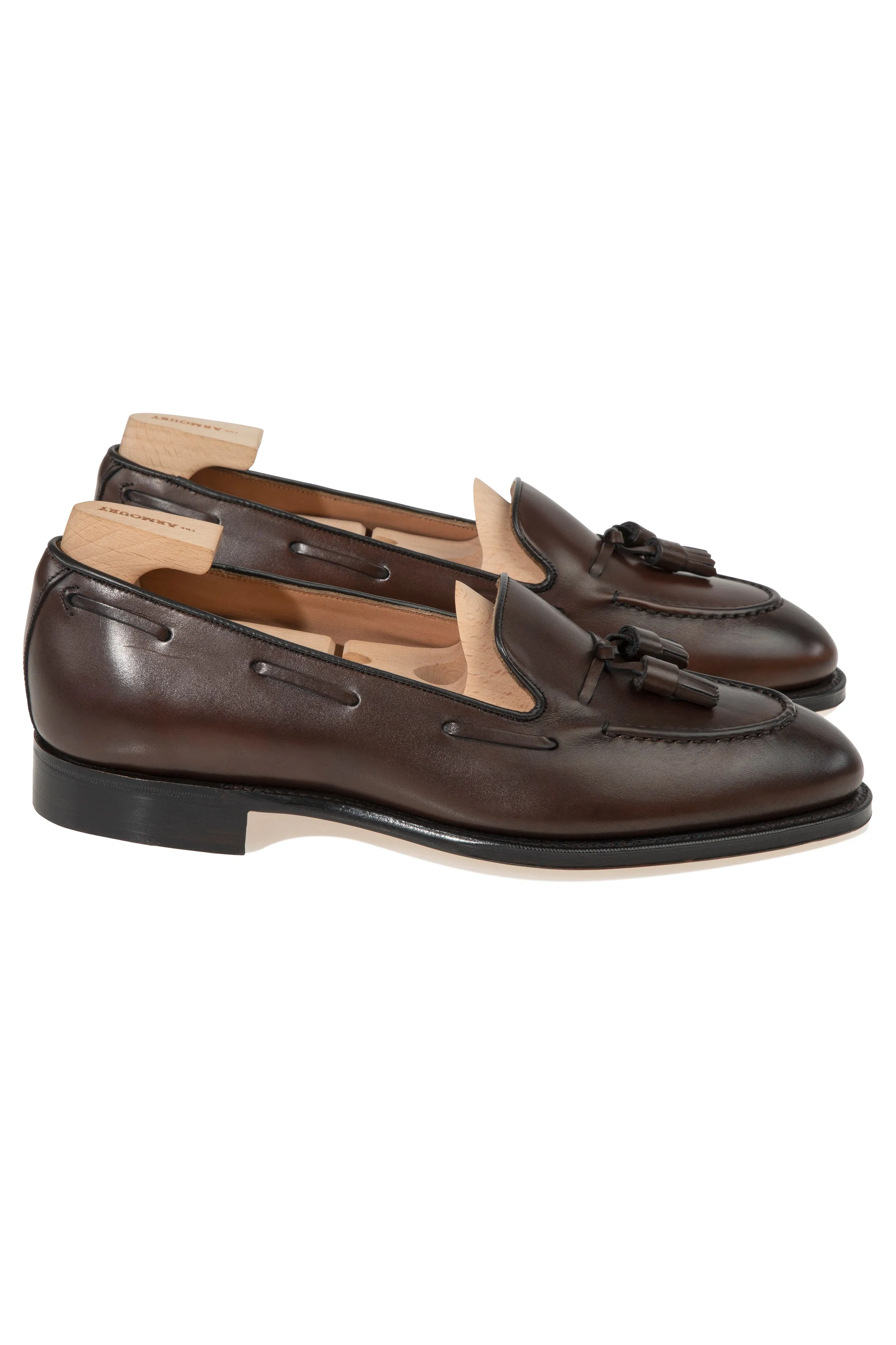 The Armoury Hudson Espresso Calf Tassel Loafers *factory seconds*