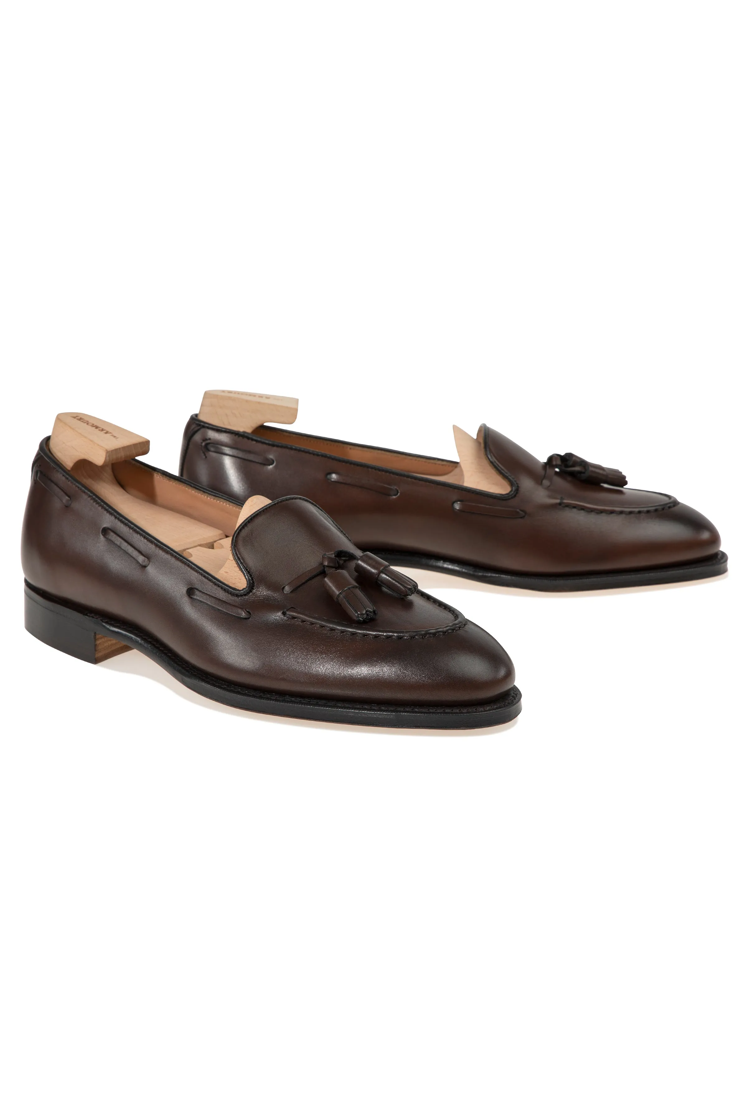 The Armoury Hudson Espresso Calf Tassel Loafers *factory seconds*