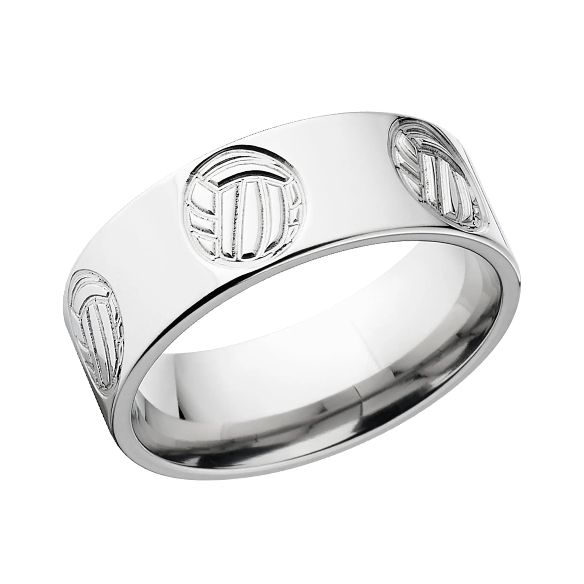 Titanium Volleyball Ring - Custom Wedding Bands