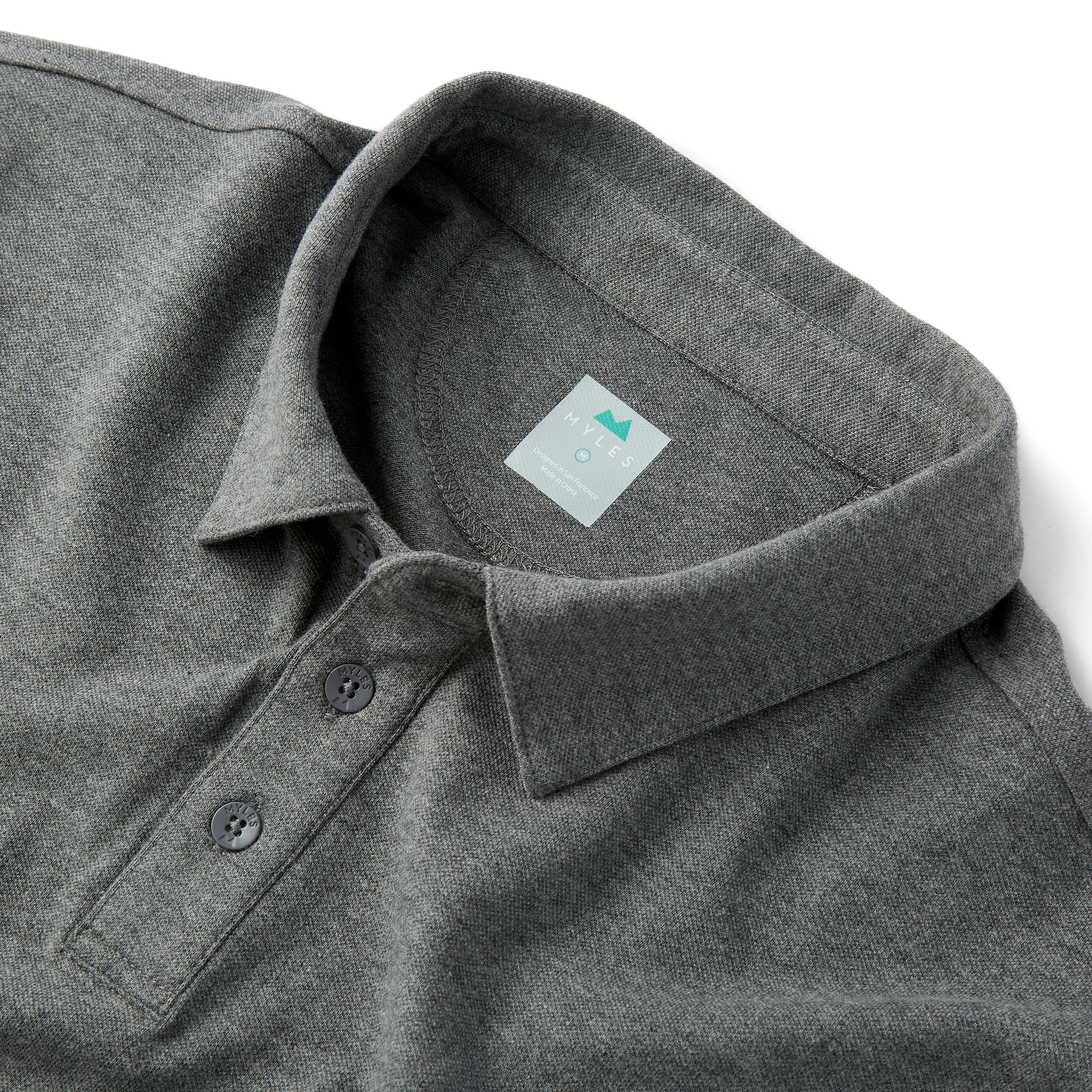 Tour Polo in Heather Granite