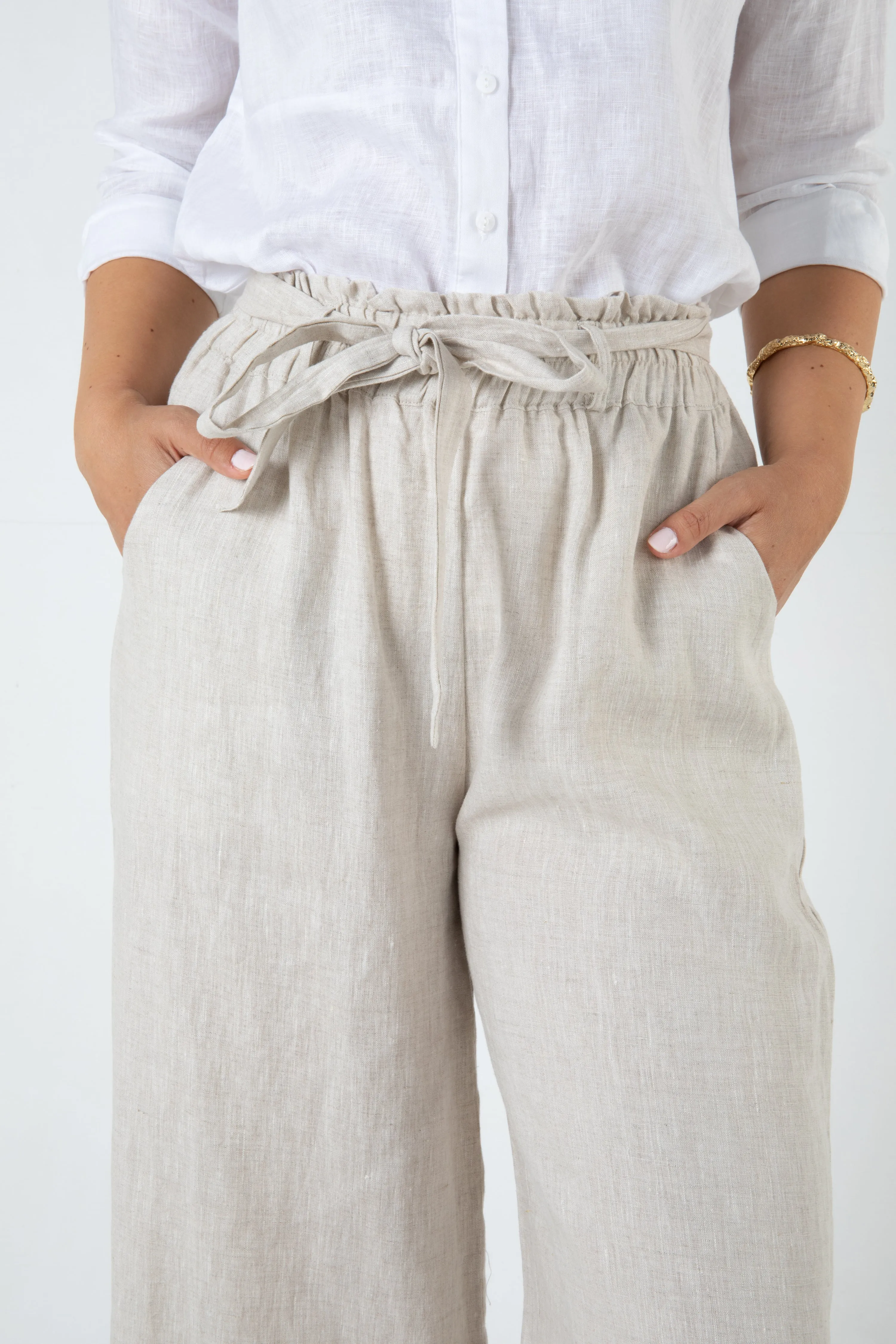 TYLER LINEN PANT - NATURAL