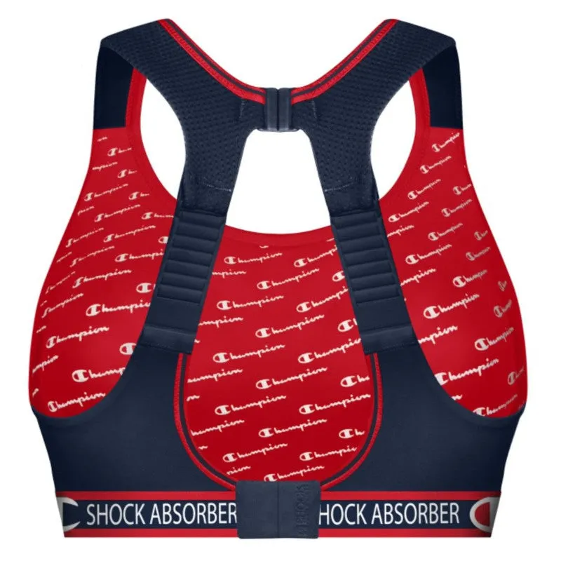 Ultimate Run Navy Blue Sports Bra - Shock Absorber/Champion