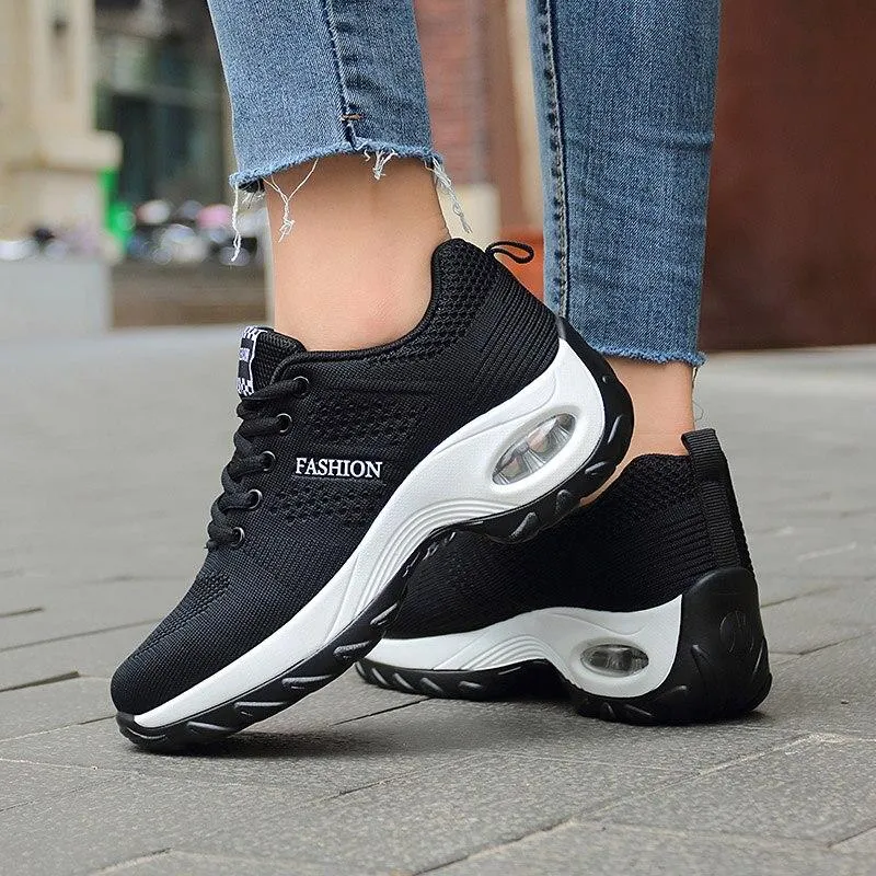 Women Platform Shoes Breathable Lightweight Sneakers For Cushion Woman Casual