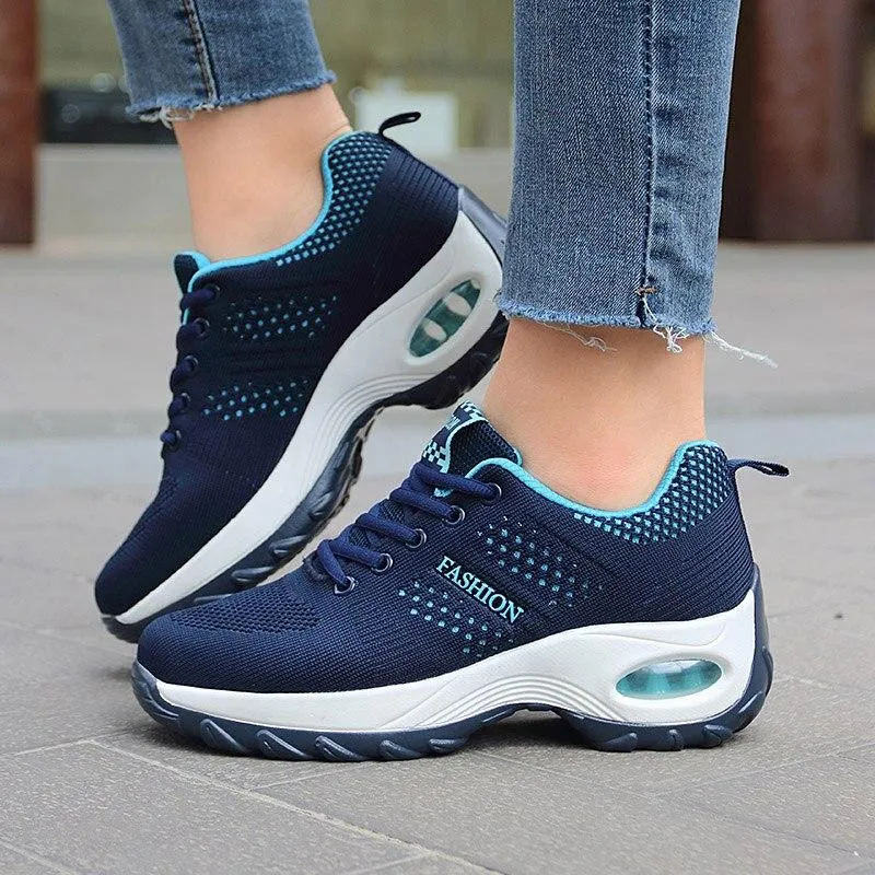 Women Platform Shoes Breathable Lightweight Sneakers For Cushion Woman Casual