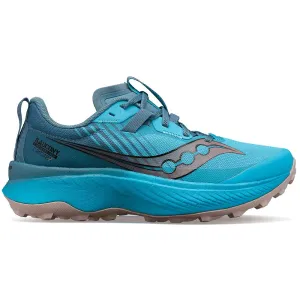 Women's Endorphin Edge Trail Shoe- Ocean/Loam- Regular (B)