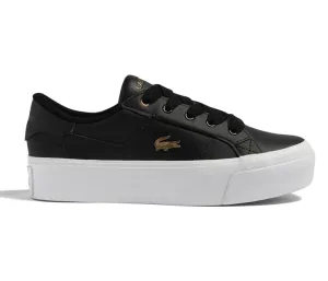 Women's Lacoste Ziane Platform 123 1 CFA (Black/White)