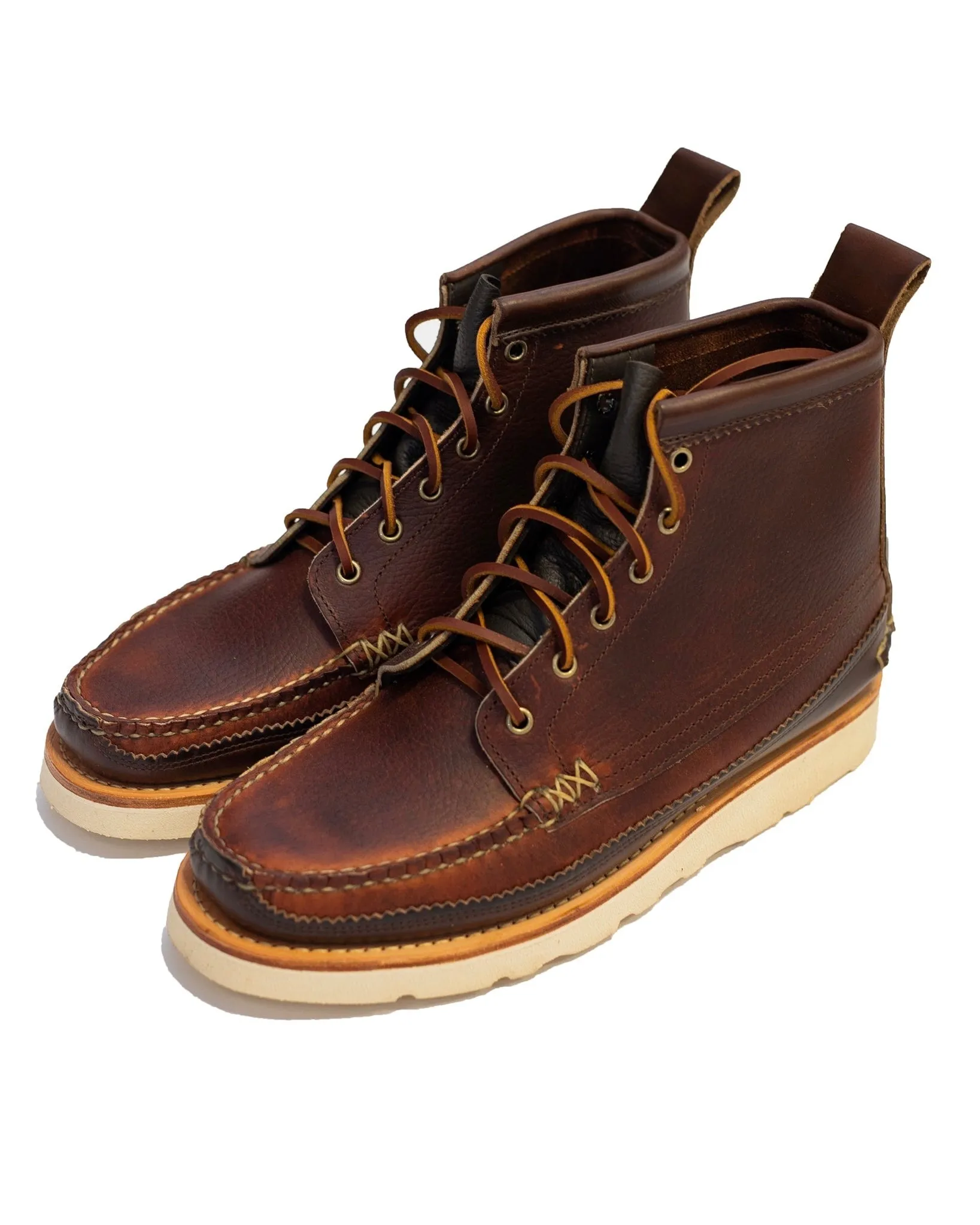 Yuketen Maine Guide 6 Eye DB Boots CP Brown